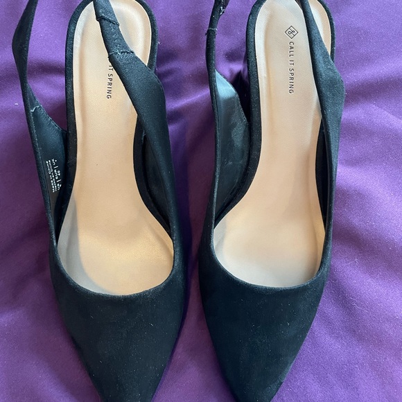 Black sling back shoes - Picture 2 of 2